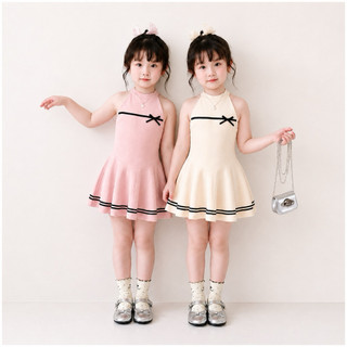 Váy cổ yếm cho bé gái (9-25kg) chất cotton 2 chiều mềm mại co giãn thắm hút mồ hôi