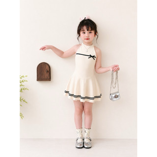 Váy cổ yếm cho bé gái (9-25kg) chất cotton 2 chiều mềm mại co giãn thắm hút mồ hôi