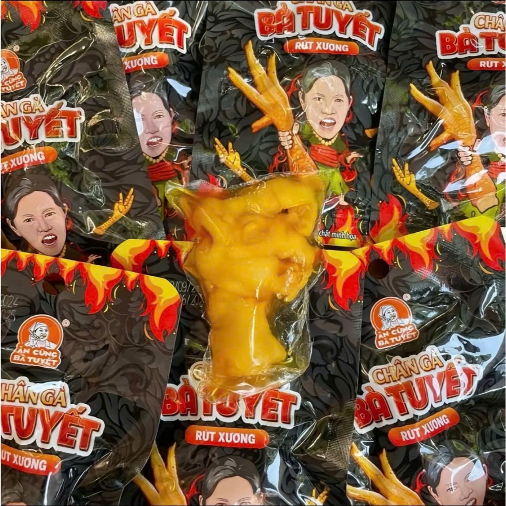 Combo 10 Chân Gà Rút Xương Bà Tuyết - Ăn vặt cùng ZOZO FOOD