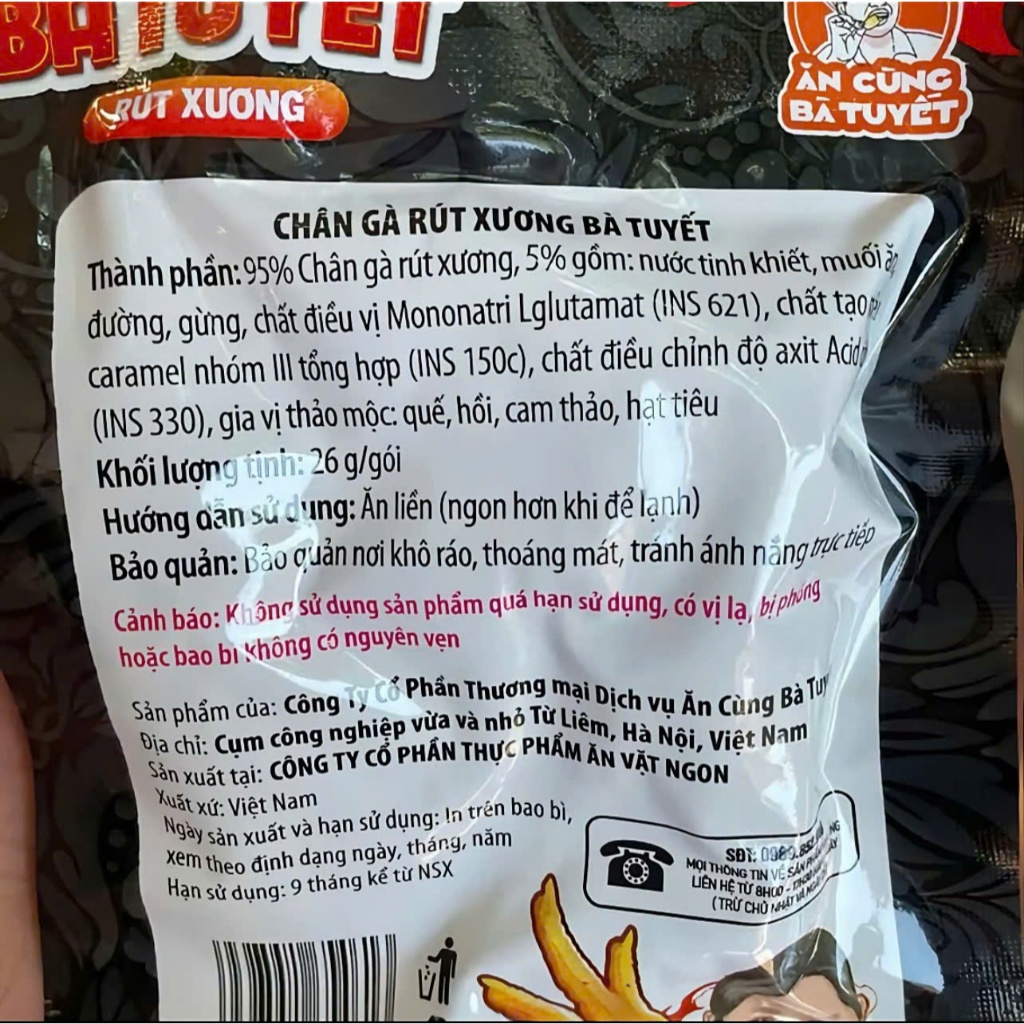 Combo 10 Chân Gà Rút Xương Bà Tuyết - Ăn vặt cùng ZOZO FOOD