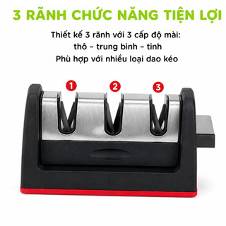 Dụng Cụ Mài Dao 3 Rãnh Tay Cầm Chống Trượt GD62 - Máy Mài Dao Cầm Tay 3 Cấp Độ Chuyên Dụng