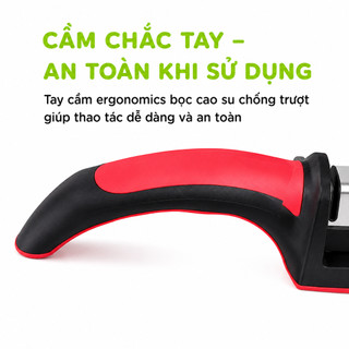 Dụng Cụ Mài Dao 3 Rãnh Tay Cầm Chống Trượt GD62 - Máy Mài Dao Cầm Tay 3 Cấp Độ Chuyên Dụng