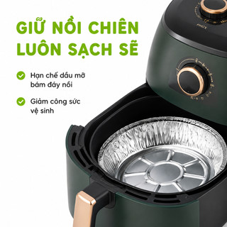 Đĩa Bạc Nhôm Đựng Đồ Chiên Nướng Đồ Chiên, BBQ GD65 - Khay Bạc Nhôm Tròn Dùng Một Lần Cao Cấp