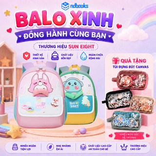 Balo mẫu giáo in hình, Balo đeo vai siêu nhẹ cho học sinh 90248 - SUN EIGHT (KT 30.5x23.5x12.5cm)