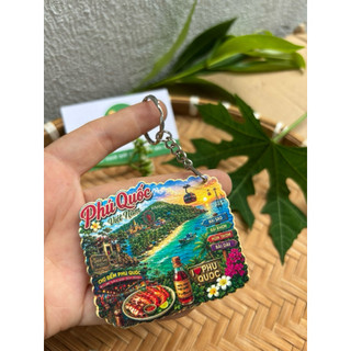 Móc khóa gỗ Lưu niệm - Miss Việt