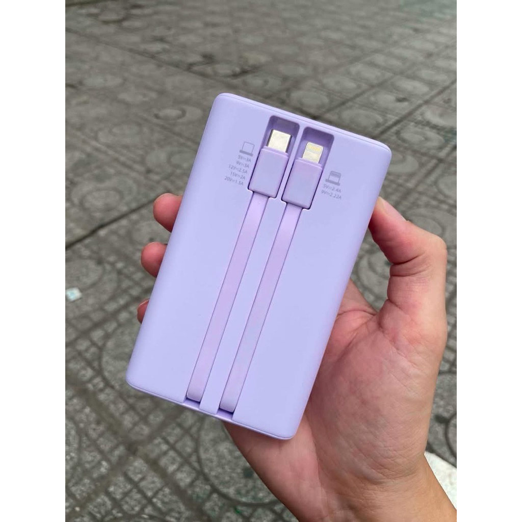 Sạc dự phòng Romoss Liền 2 dây C+L Pin 20000mAh .Hỗ trọ in-out max 30W sạc siêu nhanh samsung, iphone 15-16-17... | BigBuy360 - bigbuy360.vn