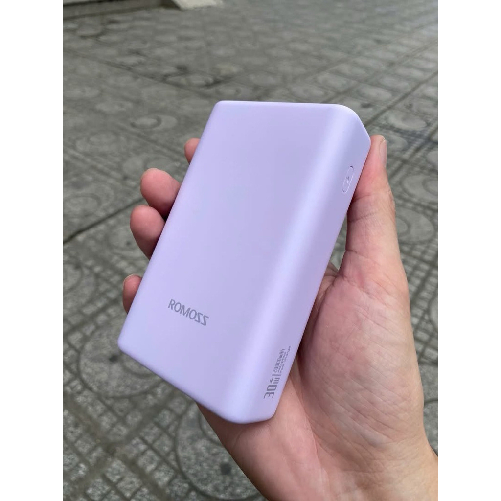 Sạc dự phòng Romoss Liền 2 dây C+L Pin 20000mAh .Hỗ trọ in-out max 30W sạc siêu nhanh samsung, iphone 15-16-17... | BigBuy360 - bigbuy360.vn