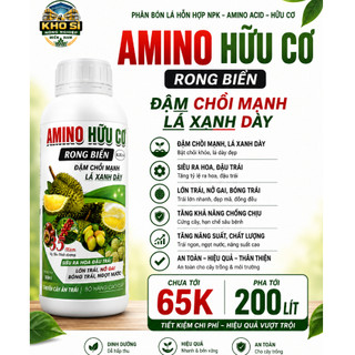 AMINO HỮU CƠ RONG BIỂN 500ML – PHA TỚI 400 LÍT – ĐÂM CHỒI MẠNH, BUNG ĐỌT NHANH, LÁ XANH DÀY