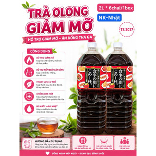 Tháng 3.2027 - Trà Ô Long Giảm Mỡ Asashi chai 2L Nhật