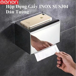 Hộp Đựng Giấy Vệ Sinh INOX SUS304 Dán Tường Hoặc Khoan Vít