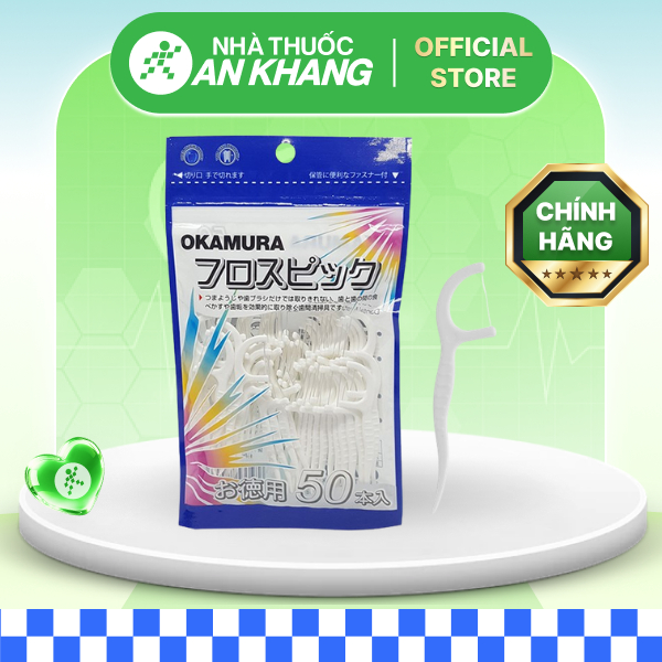 Tăm chỉ nha khoa Okamura gói 90 cây [Nhà thuốc An Khang - Chính Hãng 100%]