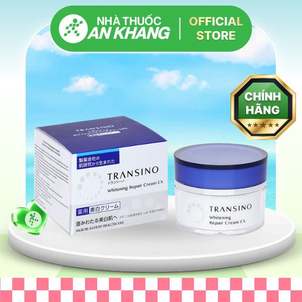 Kem Transino Whitening Repair Cream EX dưỡng ẩm, phục hồi, dưỡng trắng da hũ 35g