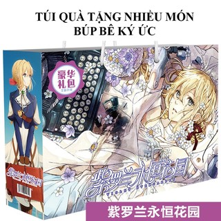 [hàng sẵn] Túi quà tặng Búp bê ký ức : Violet Evergarden (mới) túi quà tặng đặc biệt combo bình nước TQ1