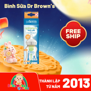 Bình Sữa Dr Brown’s Options Cổ Rộng PESU 270ml BPA Free Chống Sặc Chính Hãng – Babymall & Care