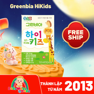 1 Lốc Sữa Nước Greenbia HiKids Hàn Quốc 150ml – Vị Vani | Babymall & Care