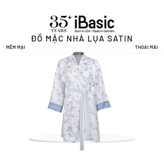 Áo choàng kimono lụa satin iBasic SW055