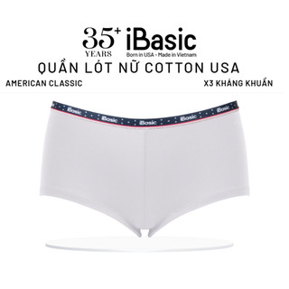 Quần lót nữ boyshort American Classic iBasic cotton USA cạp viền thể thao năng động PANY116