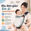 Địu Vải Lưới Cho Bé 0-24 Tháng, Địu Em Bé Thông Thoáng Đa Tư Thế Tiện Lợi Cho Mẹ Và Bé MOBABY STORE