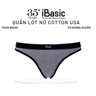 Quần lót nữ iBasic thun lạnh airy thoáng mát thêu logo phom bikini PANY106-1