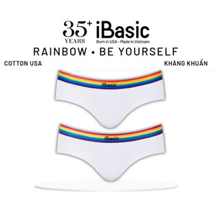 Quần lót nữ Rainbow cotton USA iBasic kháng khuẩn lưng sọc phom hipster PANY118A, PANY118B