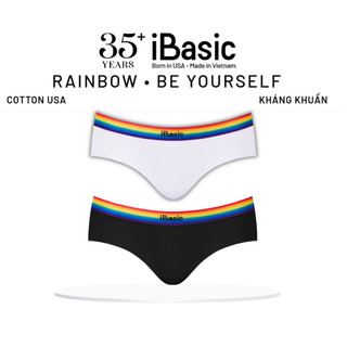 Quần lót nữ Rainbow cotton USA iBasic kháng khuẩn lưng sọc phom hipster PANY118A, PANY118B