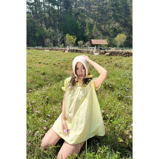 Váy OLV babydoll tay phồng Cream Daisy phù hợp đi chơi đi dạo