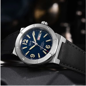 Đồng Hồ Nam Chính Hãng I&W Carnival 589G-D3 Full Box Chống Nước 50m Kính Sapphire (Máy Cơ Tự Động)