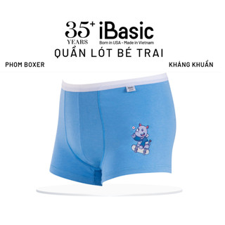 Quần lót bé trai iBasic cotton USA kháng khuẩn dạng đùi hoạ tiết PANB027C