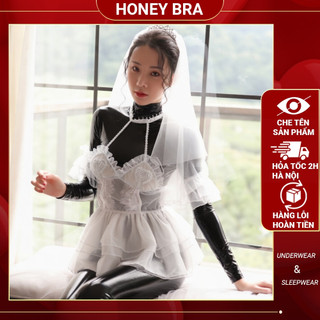 Đồ ngủ nữ DN49 – Bộ cosplay cô dâu cực gợi cảm, giúp nàng thêm phần quyến rũ và lôi cuốn
