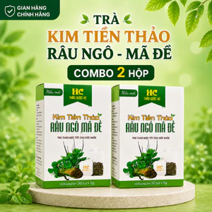 Trà Kim Tiền Thảo Râu Ngô Mã Đề Thảo Dược HC Hộp 30 Túi Lọc Thơm Ngon
