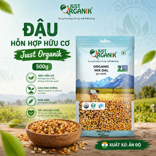 Hỗn hợp đậu hữu cơ Just Organik Organic Mix Lentils 500g