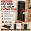 HUHU Bàn học làm việc gấp gọn khung chắc chắn Tiết kiệm không gian Mặt bàn bằng gỗ MDF dày 18mm