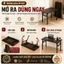 HUHU Bàn học làm việc gấp gọn khung chắc chắn Tiết kiệm không gian Mặt bàn bằng gỗ MDF dày 18mm