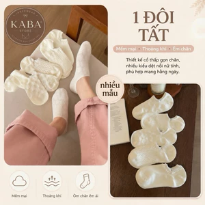 TẤT NỮ CỔ NGẮN HỌA TIẾT – MỀM MẠI, THOÁNG KHÍ, DỄ PHỐI ĐỒ