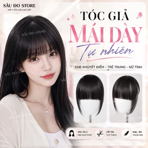 TÓC GIẢ MÁI BẰNG CÓ MAI DÀY DẶN DÀNH CHO NỮ SIÊU TỰ NHIÊN, TRẺ TRUNG CAO CẤP