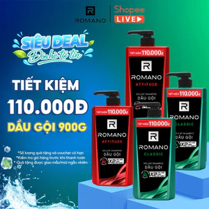 Dầu gội nam Romano hương nước hoa 900g