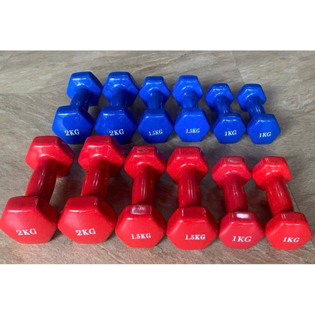 Tạ tay lõi gang bọc cao su đa năng cầm tập tay, gym thể thao tại nhà 1kg 2kg 3kg 4kg 5kg nam nữ chống trơn xước vỡ sàn