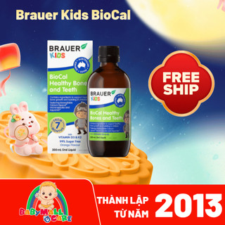 Brauer Kids BioCal Healthy Bones and Teeth – Bổ Sung Calcium + D3 + K2 – Tăng Chiều Cao, Chắc Xương