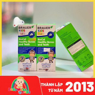 Brauer Kids BioCal Healthy Bones and Teeth – Bổ Sung Calcium + D3 + K2 – Tăng Chiều Cao, Chắc Xương