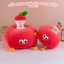 Gấu Bông Táo Gà Tách Ruột – Gối Ôm Táo Đỏ Dễ Thương, Thiết Kế Độc Đáo 2 Trong 1