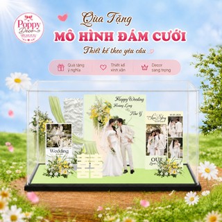 Quà tặng mô hình standee đám cưới, Mô hình decor trang trí đám cưới