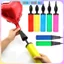 Bơm Bong Bóng Chuyên Dụng Cầm Tay Nhỏ, Bơm Nhà Bo Chất Liệu Nhựa Màu Pastel size nhỏ 24 (cm)