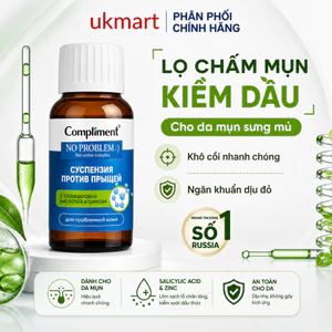Dung Dịch Kẽm Chấm Mụn Complimen Salicylic Acid&Kẽm - Giảm Sưng Đỏ, Kiềm Dầu, Ngừa Thâm Sẹo 30ml