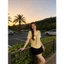 【Élan Sweet】Áo Phông Trơn Nữ Tay Ngắn Phối Cổ V Ren Thắt Bính - Áo Cotton Màu Pastel Hack Tuổi Trẻ Trung