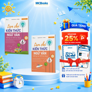 Sách - Combo Làm chủ ngữ văn bằng sơ đồ tư duy lớp 6 ( Tập 1 + Tập 2 )