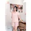 ST9416 Bộ pijama nữ đũi áo cộc quần sooc