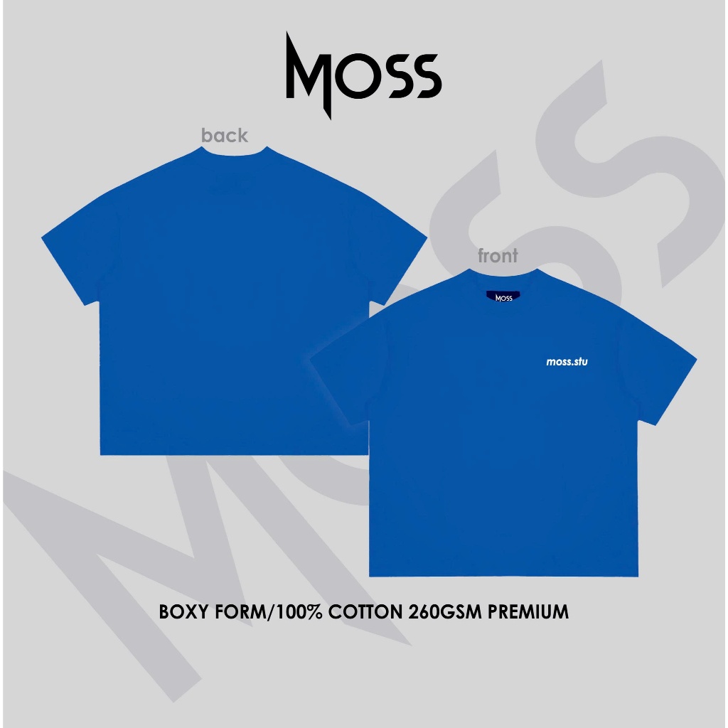 [ COMBO 2 ÁO 199k ] ÁO THUN BOXY 260GSM LOGO IN NỔI - "BASIC MOSS" - CHẤT COTTON 100% 260GSM PREMIUM MOSS.STU