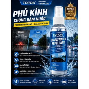 Phủ NANO Kính Chống Bám Nước - Hỗ Trợ Tầm Nhìn Đi Mưa TOPDA 120ml Hàng Chính Hãng