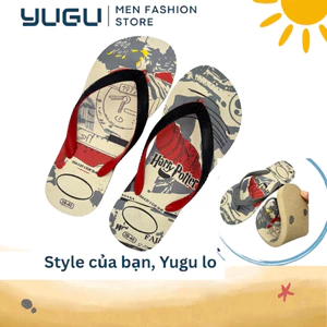 Dép Kẹp Nam Tông Thái Lan, Dép Lào Xỏ Ngón Họa Tiết Ha_rry Size 38-43 Đế Cao Su Dẻo Dai Không Xẹp Lún Không Thấm Nước,FL