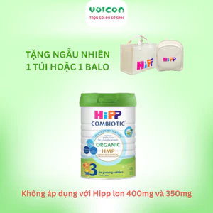 Combo 2 lon Sữa bột HiPP Organic Combiotic số 1/2/3 Bò & Dê – Hữu cơ từ Đức, hỗ trợ tiêu hóa & đề kháng